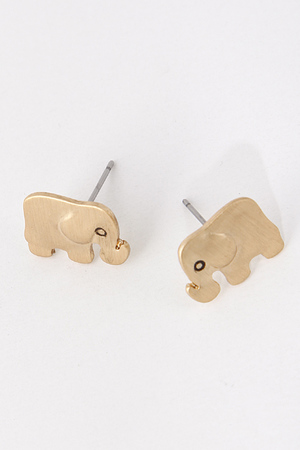 Adorable Elephant Cutout Stud Earring 5ECJ13